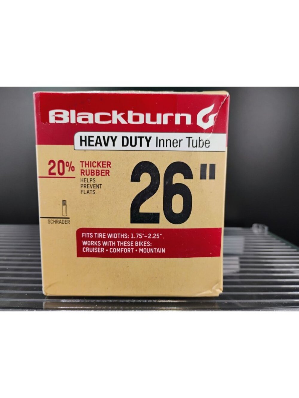 Blackburn 26" Heavy Duty Inner Tube Schrader Valve 1.75-2.25"